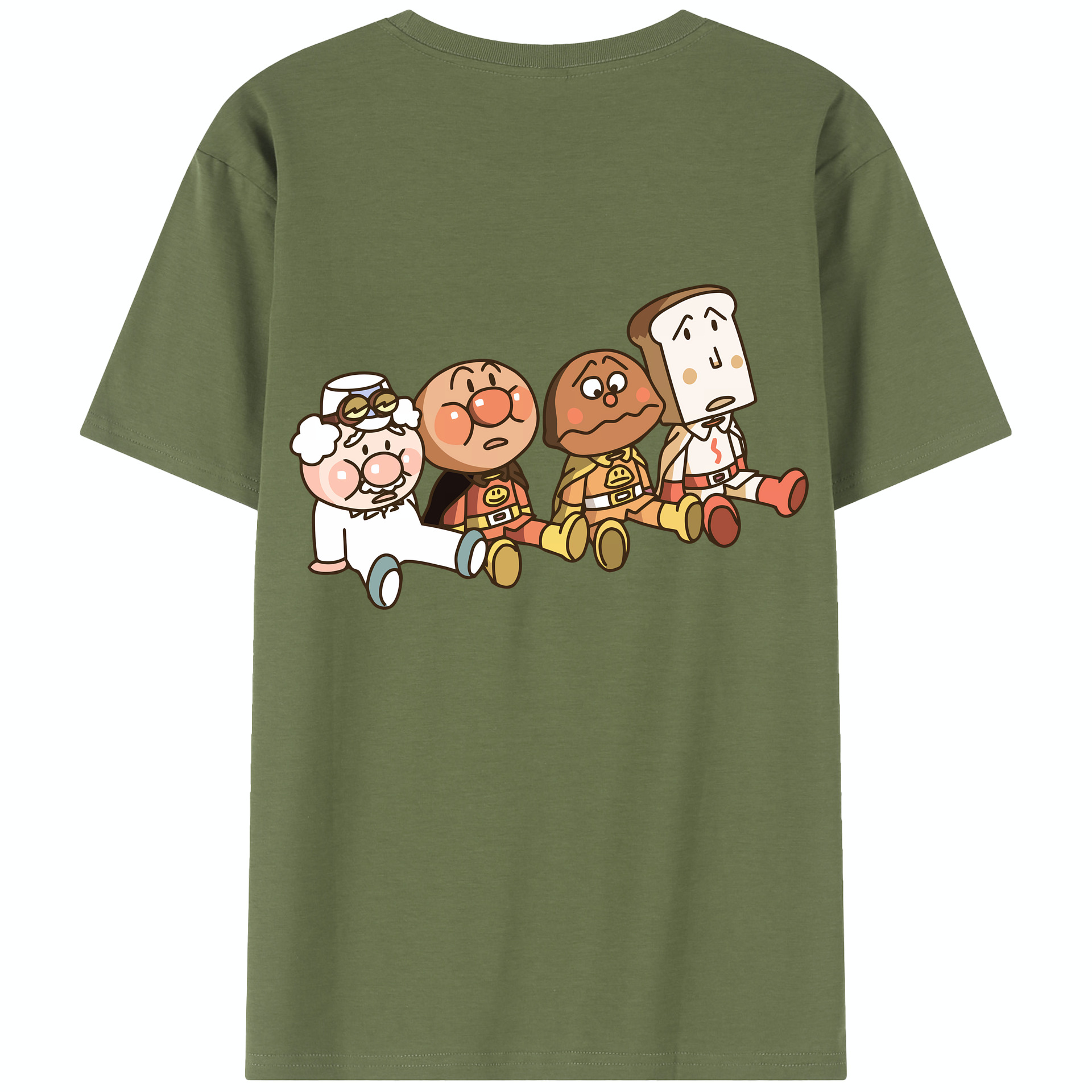 （画像用） アンパンマン Anpanman 綿100％半袖Tシャツ（背面プリント）
